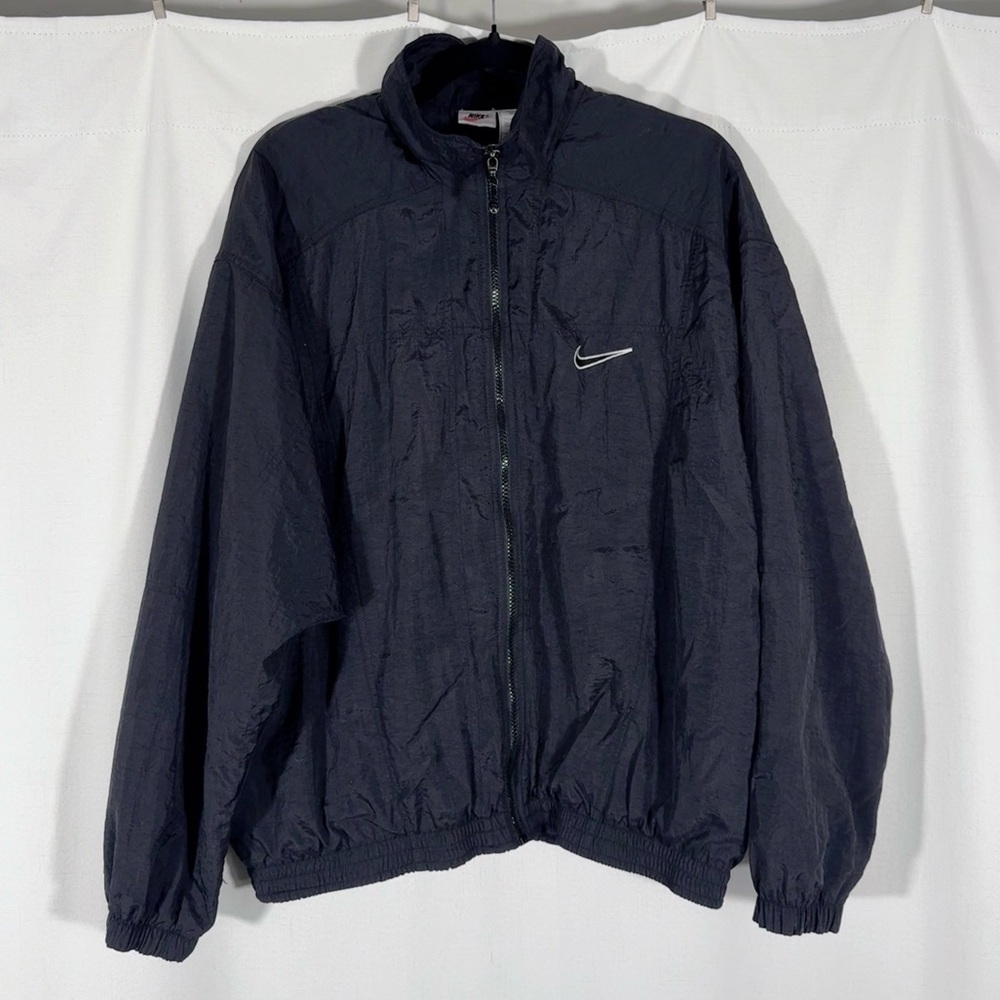 Vintage 90s Nike Black & White Windbreaker Jacket